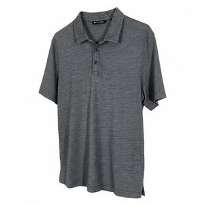 Travis Mathew Polo Shirt Mens XL Gray Design Short Sleeve Golf Athleisure Wear